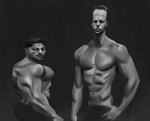 différence caricature portrait